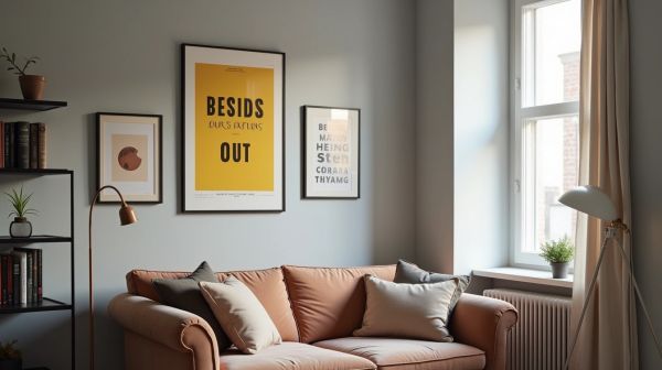 Petit appartement : trois affiches suffisent, à condition de bien les choisir