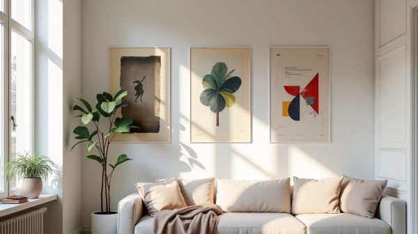 Petit appartement : trois affiches suffisent, à condition de bien les choisir